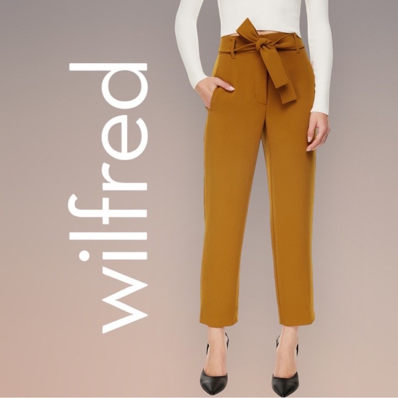 Aritzia Pants - ARITZIA | Wilfred Front Tie High Rise Pant 14 Petite